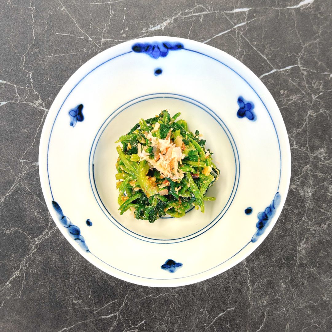 ほうれん草のピリナッツ和え